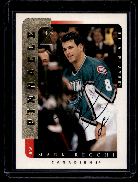 1996-97 Pinnacle Be A Player - Autographs - Mark Recchi #20