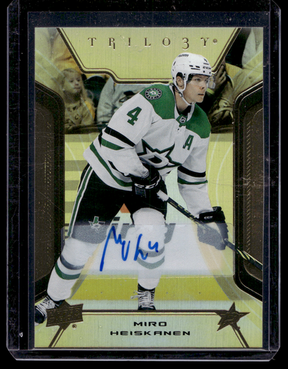 2023-24 Upper Deck Trilogy - Gold Autographs - Miro Heiskanen #40