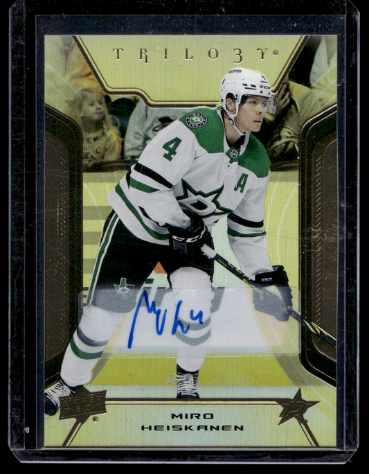 2023-24 Upper Deck Trilogy - Gold Autographs - Miro Heiskanen #40