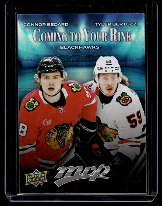 2025-26 Upper Deck MVP - Coming to Your Rink - Connor Bedard / Tyler Bertuzzi #CR-6