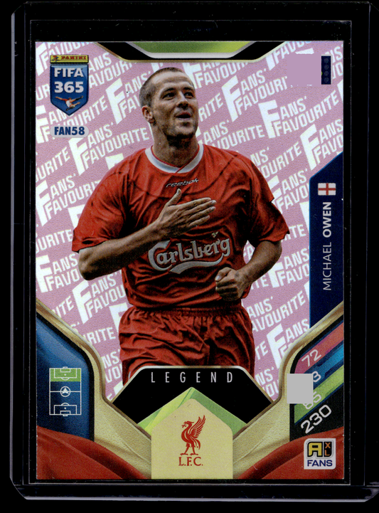 2026 Panini Adrenalyn XL FIFA 365 - Fan Favourites Pink - Michael Owen #FAN58