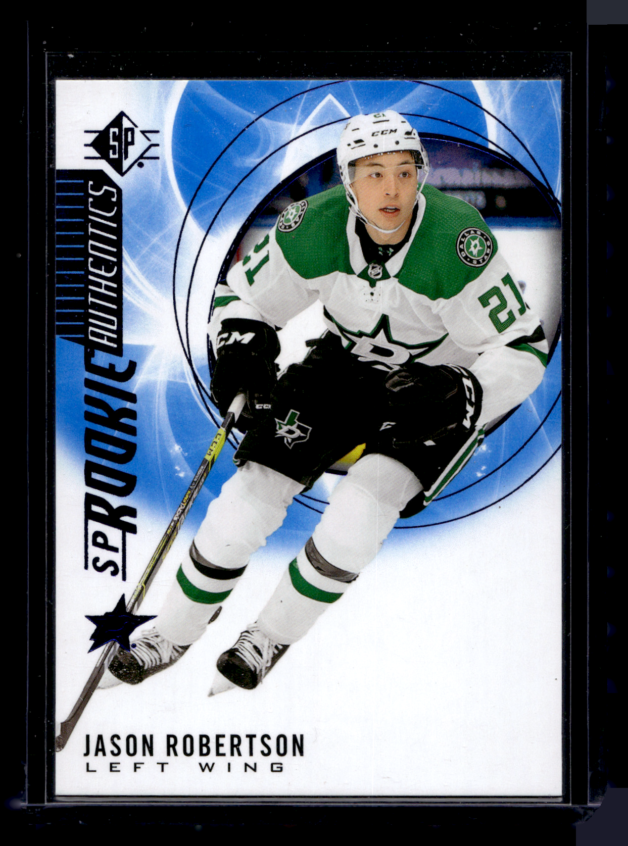 2020-21 Upper Deck SP Retail - Blue - SP Rookie Authentics - Jason Robertson #111 RC