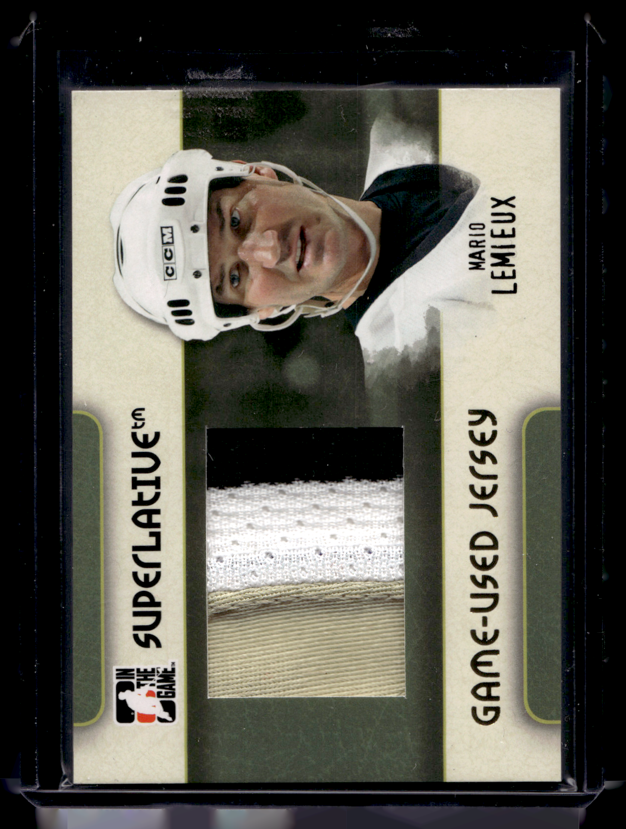 2007-08 In the Game Superlative - Game-Used Jersey - Gold - Mario Lemieux #GUJ-56 /10