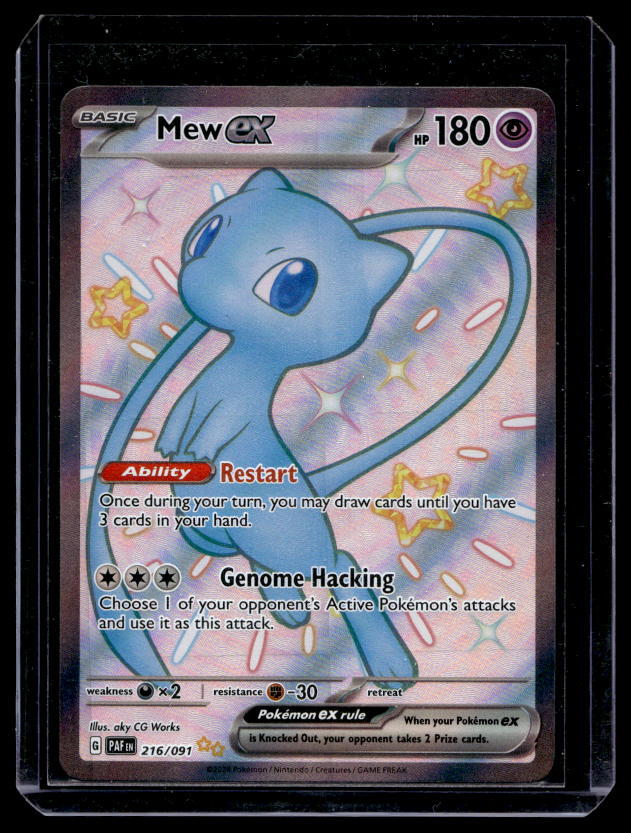 2023 Pokemon Scarlet & Violet - Paldean Fates - Ultra Shiny Rare - Mew #216