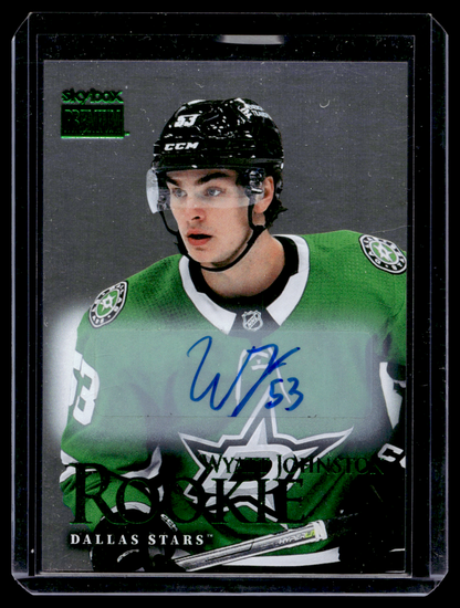 2022-23 Skybox Metal Universe - 1998-99 Premium Prospects - Autographs - Wyatt Johnston #SR-6 RY