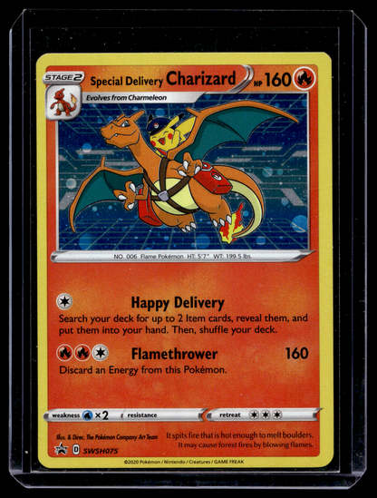 2020 Pokemon - Scarlet & Violet - Black Star Promos - Promos - Holo - Special Delivery Charizard #SWSH075