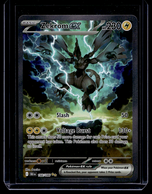 2025 Pokemon - Scarlet & Violet - Black Bolt - Special Illustration Rare - Zekrom ex #166