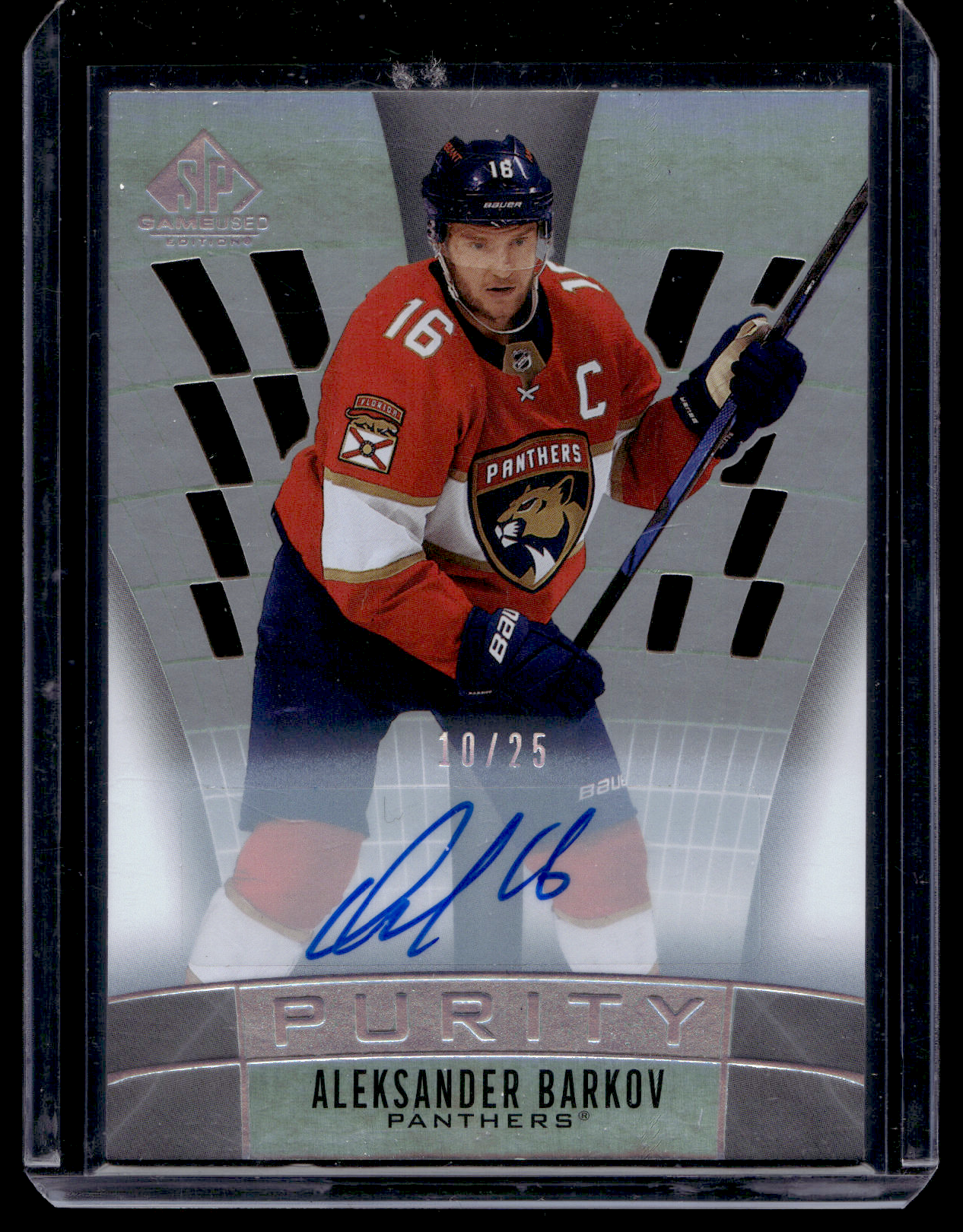 2021-22 Upper Deck SP Game Used - Purity - Autographs - Aleksander Barkov #P-6 /25