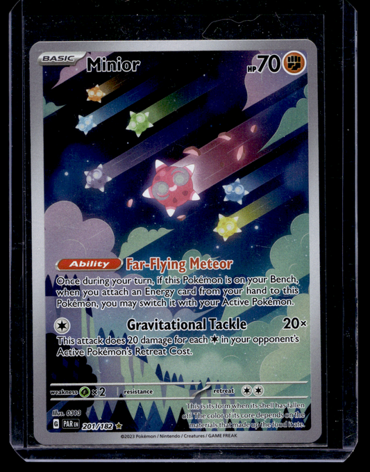 2023 Pokemon - Scarlet & Violet - Paradox Rift - Illustration Rare - Minior #201