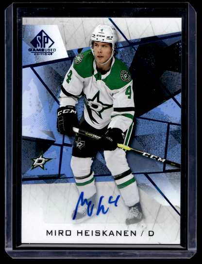 2021-22 Upper Deck SP Game Used - Blue Autographs - Miro Heiskanen #23