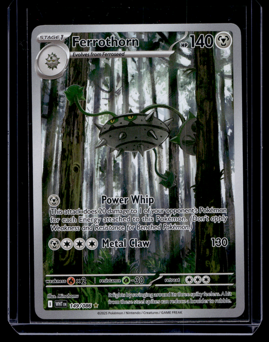 2025 Pokemon Scarlet & Violet - White Flare - Illustration Rare - Ferrothorn #149