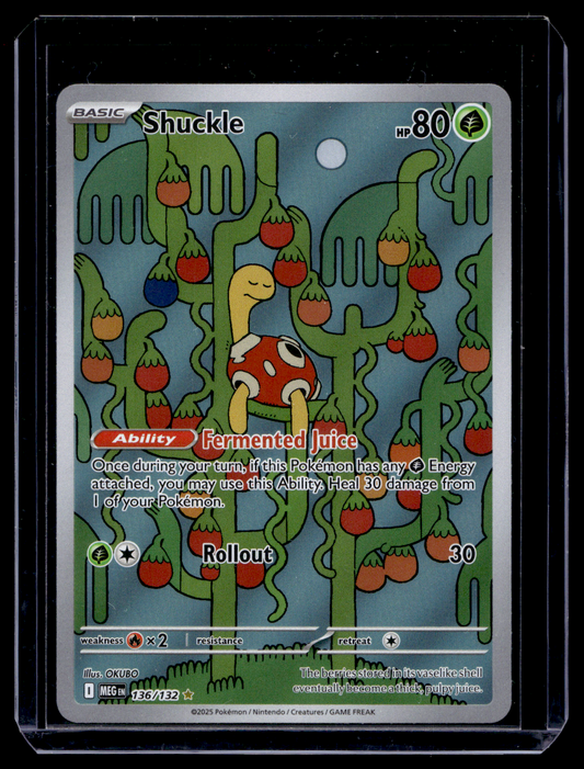 2025 Pokemon - Mega Evolutions - Illustration Rare - Shuckle #136