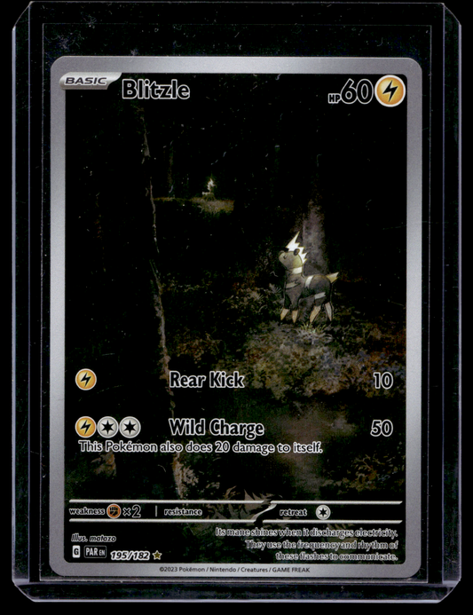 2023 Pokemon - Scarlet & Violet - Paradox Rift - Illustration Rare - Blitzle #195