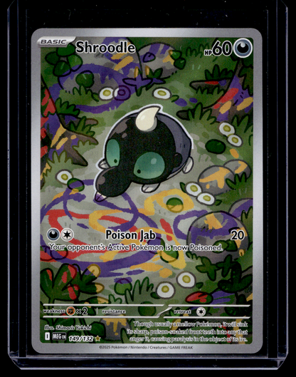 2025 Pokemon - Mega Evolutions - Illustration Rare - Shroodle #149