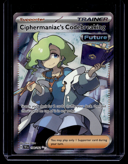 2024 Pokemon - Sword & Shield - Temporal Forces - Ultra Rare - Ciphermaniac's Codebreaking #198