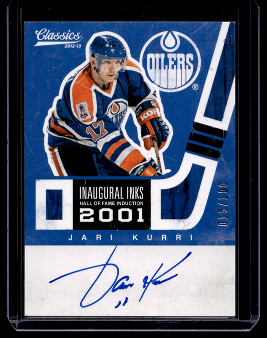 2012-13 Panini Classics Signatures - Inaugural Inks - Jari Kurri #INK-JK /100