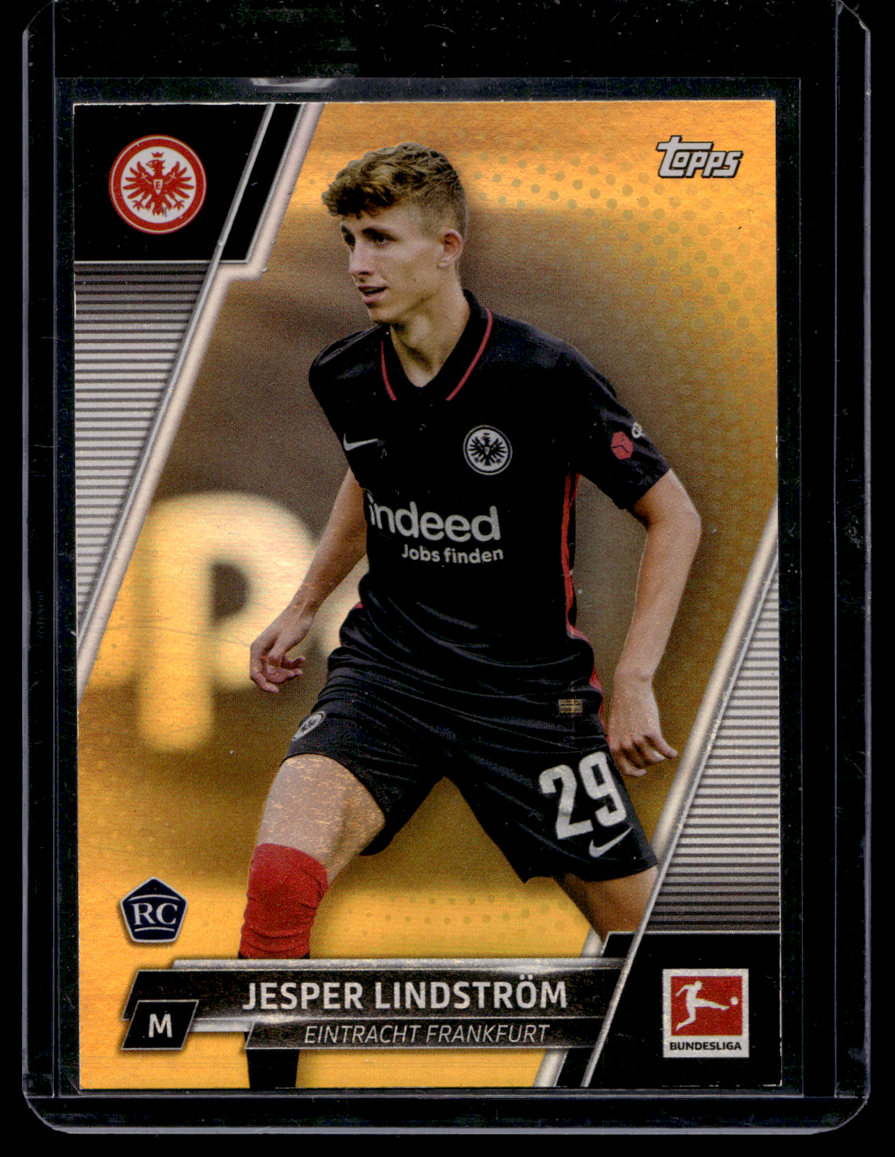 2021-22 Topps Chrome Bundesliga - Gold Wave Refractor - Jesper Lindström #66 /50 RC