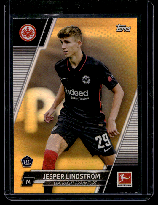 2021-22 Topps Chrome Bundesliga - Gold Wave Refractor - Jesper Lindström #66 /50 RC