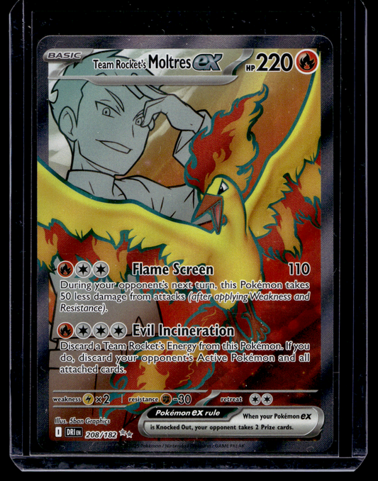 2025 Pokemon Scarlet & Violet - Destined Rivals - Ultra Rare - Team Rocket's Moltres ex #208