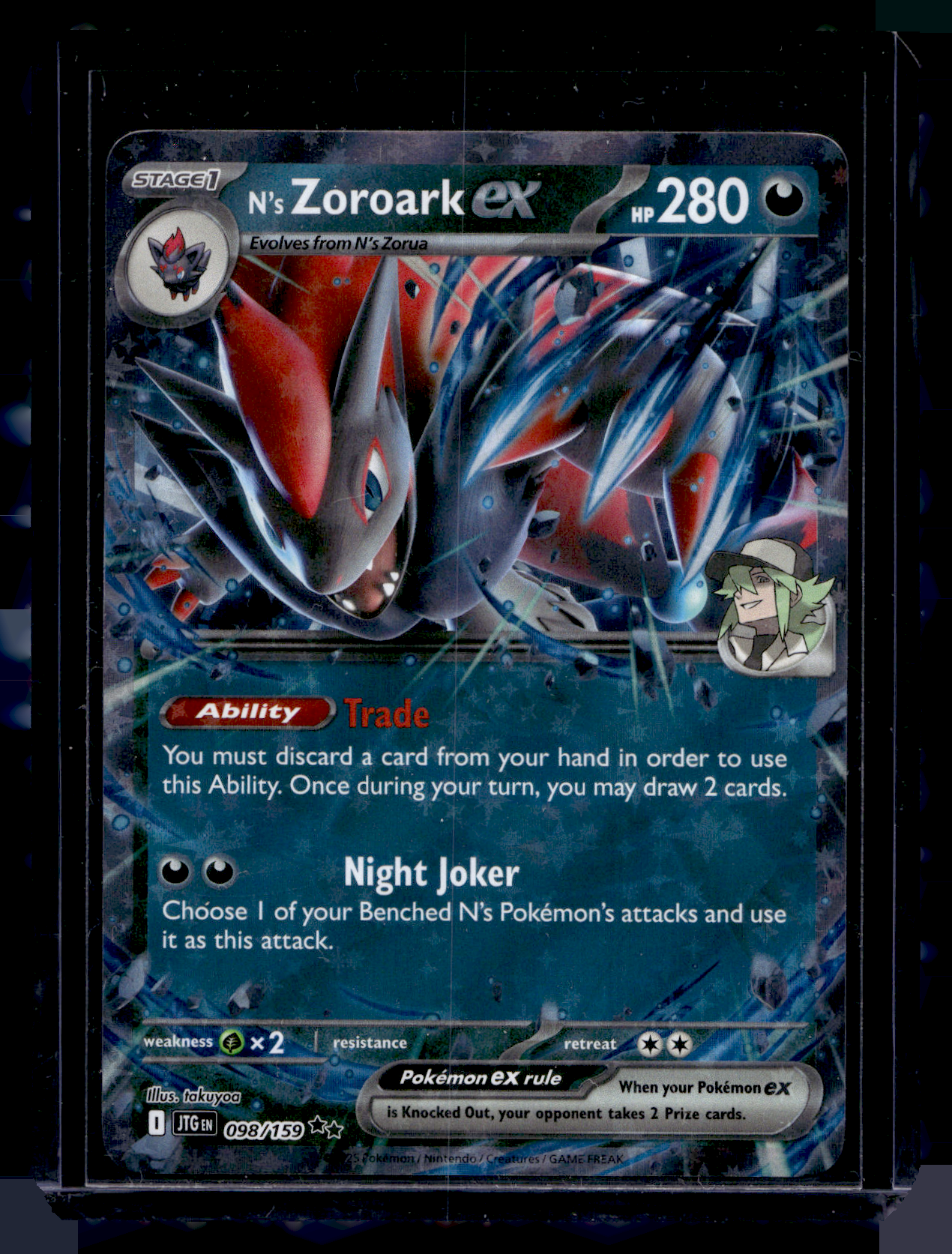 2025 Pokemon - Scarlet & Violet - Journey Together - Zoroark ex #098 Mikander Sports Cards 2025 Pokemon - Scarlet & Violet - Journey Together - Zoroark ex #098 Mikander Sports Cards