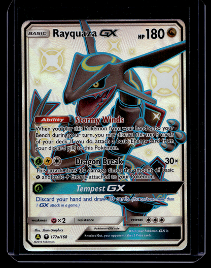 2018 Pokemon Sun & Moon - Celestial Storm - Rayquaza GX #177a