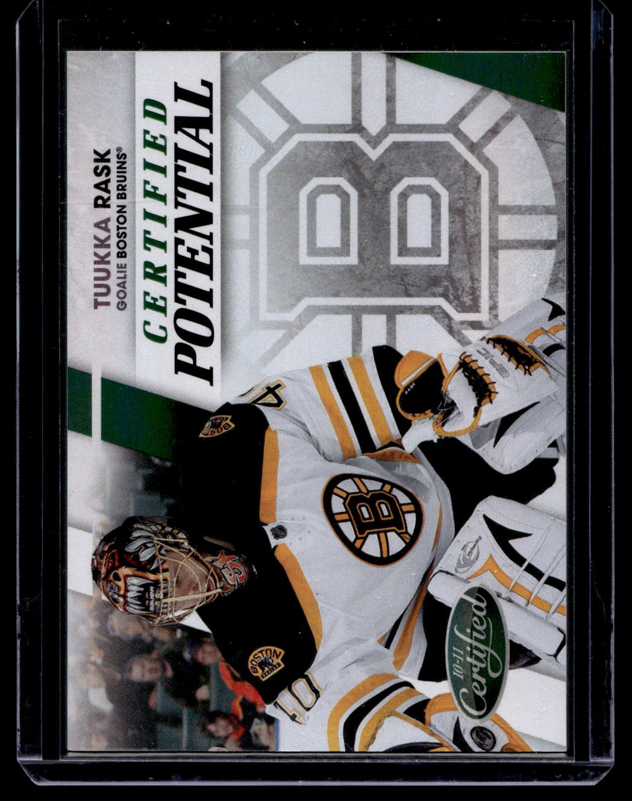 2010-11 Panini Certified - Certified Potential - Mirror Emerald - Tuukka Rask #15 /5
