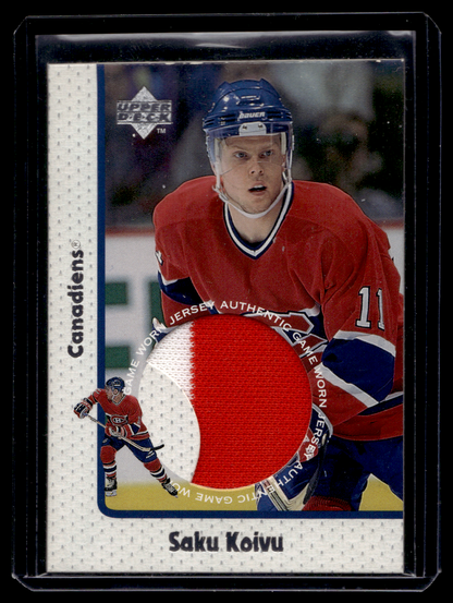 1997-98 Upper Deck - Game Jersey - Saku Koivu #GJ9