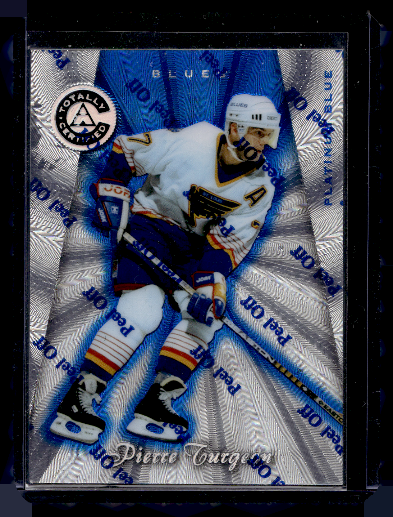 1997-98 Pinnacle Totally Certified - Executive Master Set - Platinum Blue - Pierre Turgeon #62 XXXX/3099