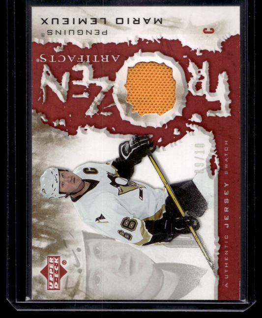 2007-08 Upper Deck Artifacts - Frozen Artifacts - Red - Mario Lemieux #FA-ML /10
