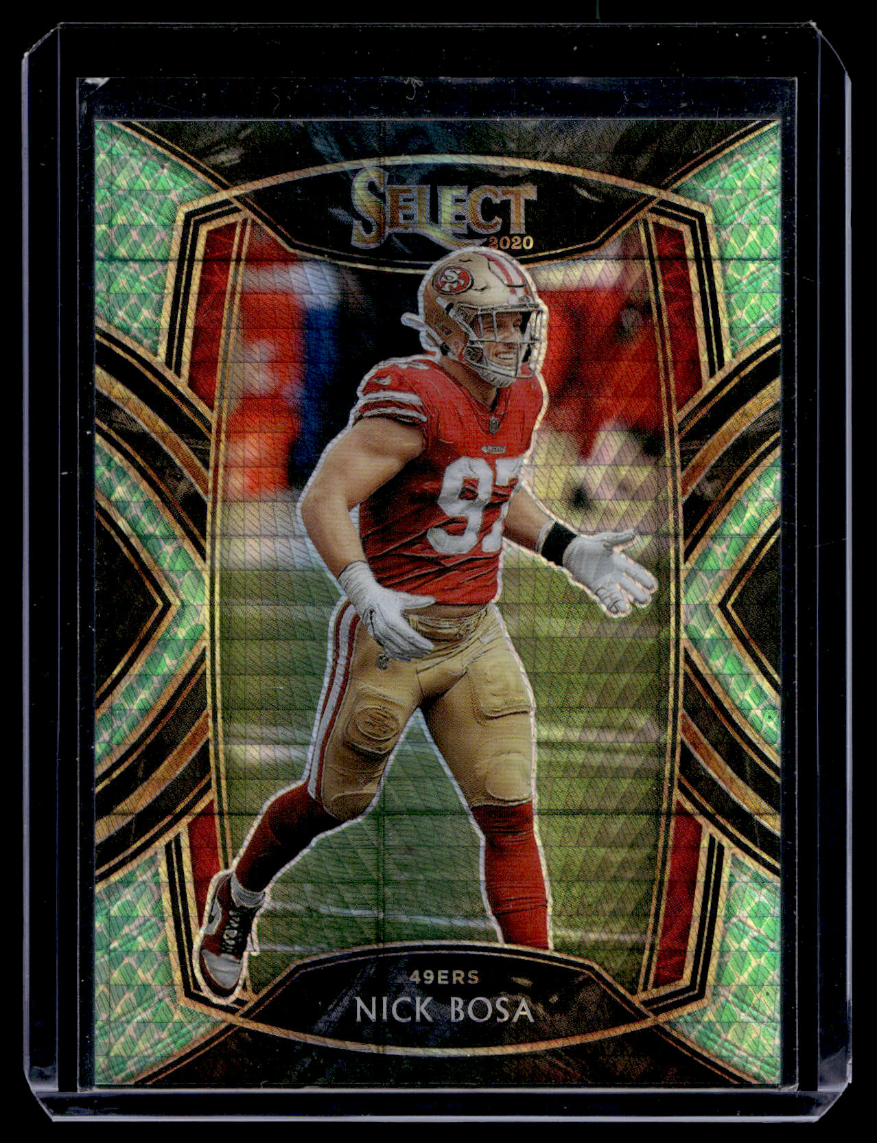 2020 Panini Select - Dragon Scale Prizm - Club Level - Nick Bosa #224 /67