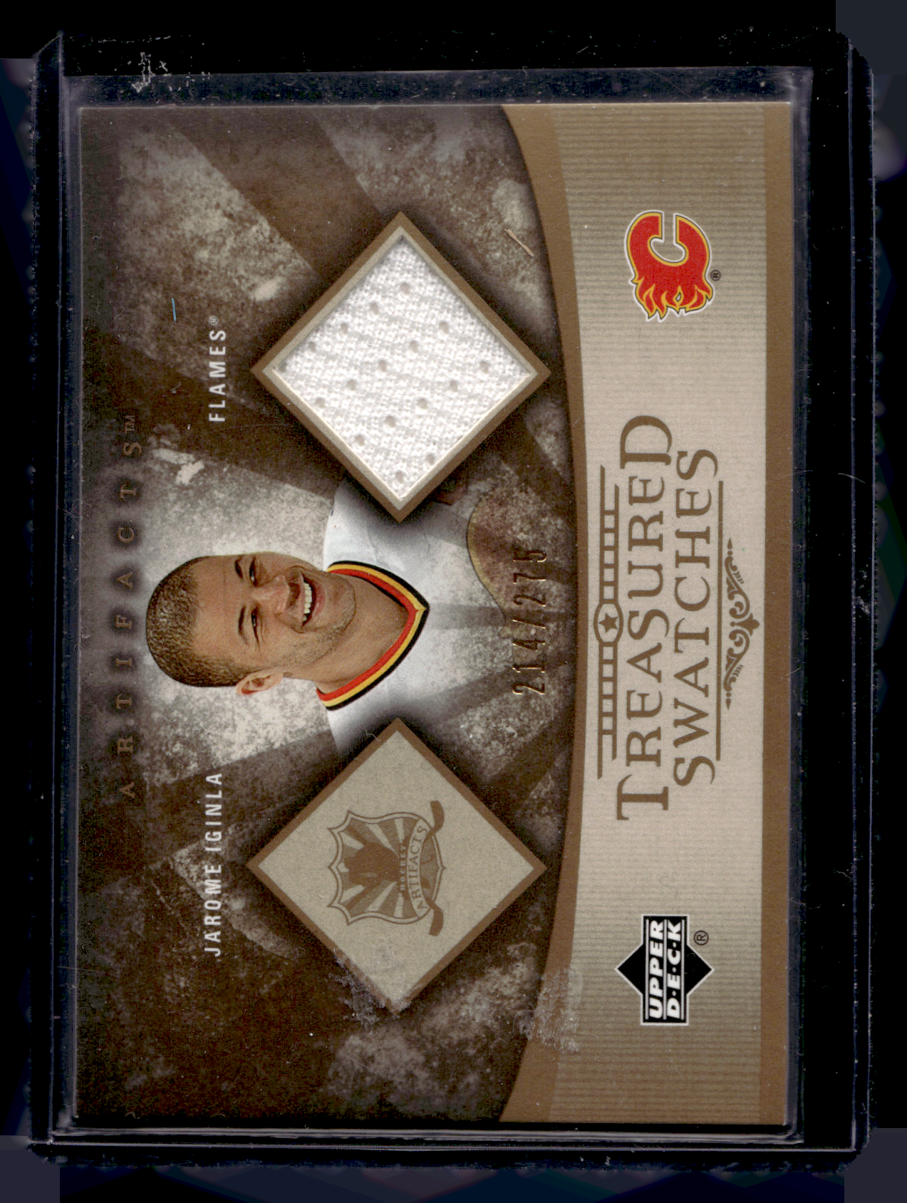 2005-06 Upper Deck Artifacts - Treasured Swatches - Jarome Iginla #TS-JI /275