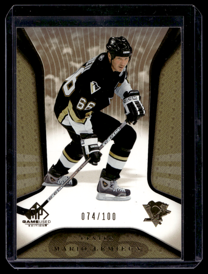 2006-07 Upper Deck SP Game Used Edition - Gold - Mario Lemieux #81 /100