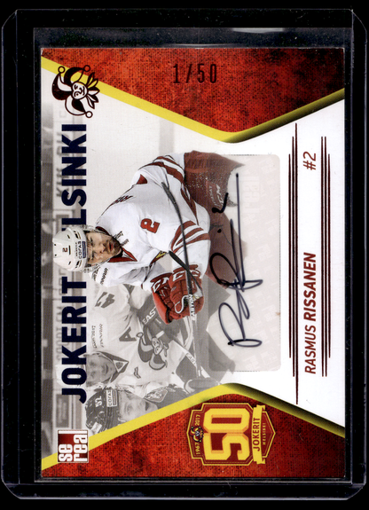 2017-18 Sereal Jokerit Autograph - Rasmus Rissanen #JOK-AUT-004 /50