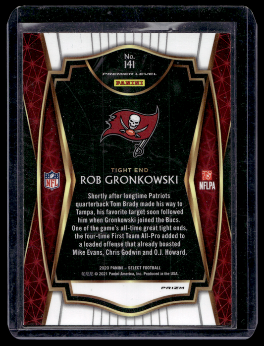 2020 Panini Select - Silver Prizm - Premier Level - Rob Gronkowski #141