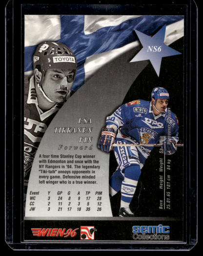 1996 Semic Wien - Nordic Stars - Esa Tikkanen #NS6