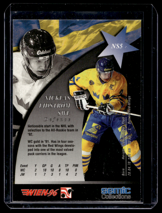 1996 Semic Wien - Nordic Stars - Nicklas Lidstrom #NS5