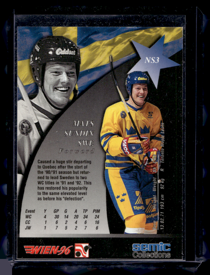 1996 Semic Wien - Nordic Stars - Mats Sundin #NS3