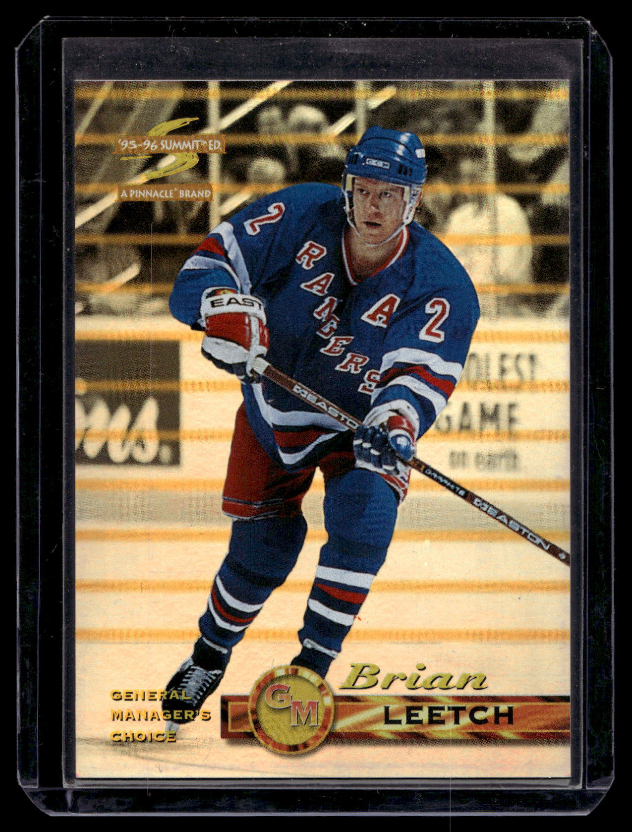 1995-96 Pinnacle Summit - General Manager's Choice - Brian Leetch #4