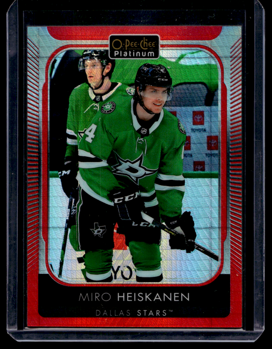 2021-22 Upper Deck OPC Platinum - Red Prism - Miro Heiskanen #140 /199