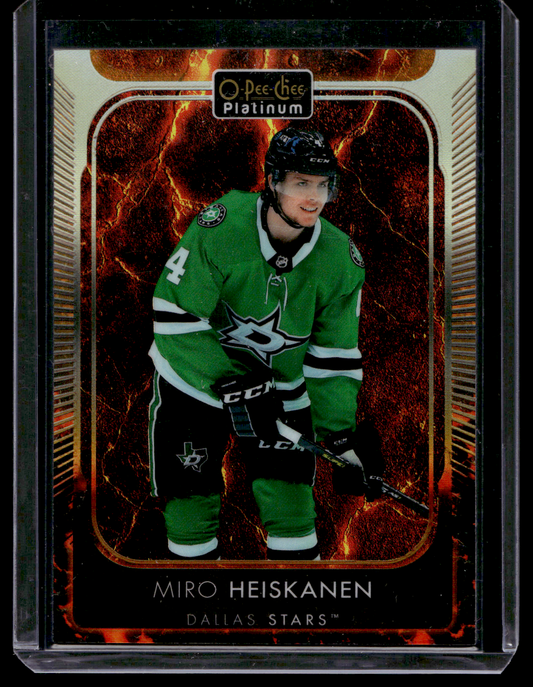 2021-22 Upper Deck OPC Platinum - Hot Magma - Miro Heiskanen #140 /499