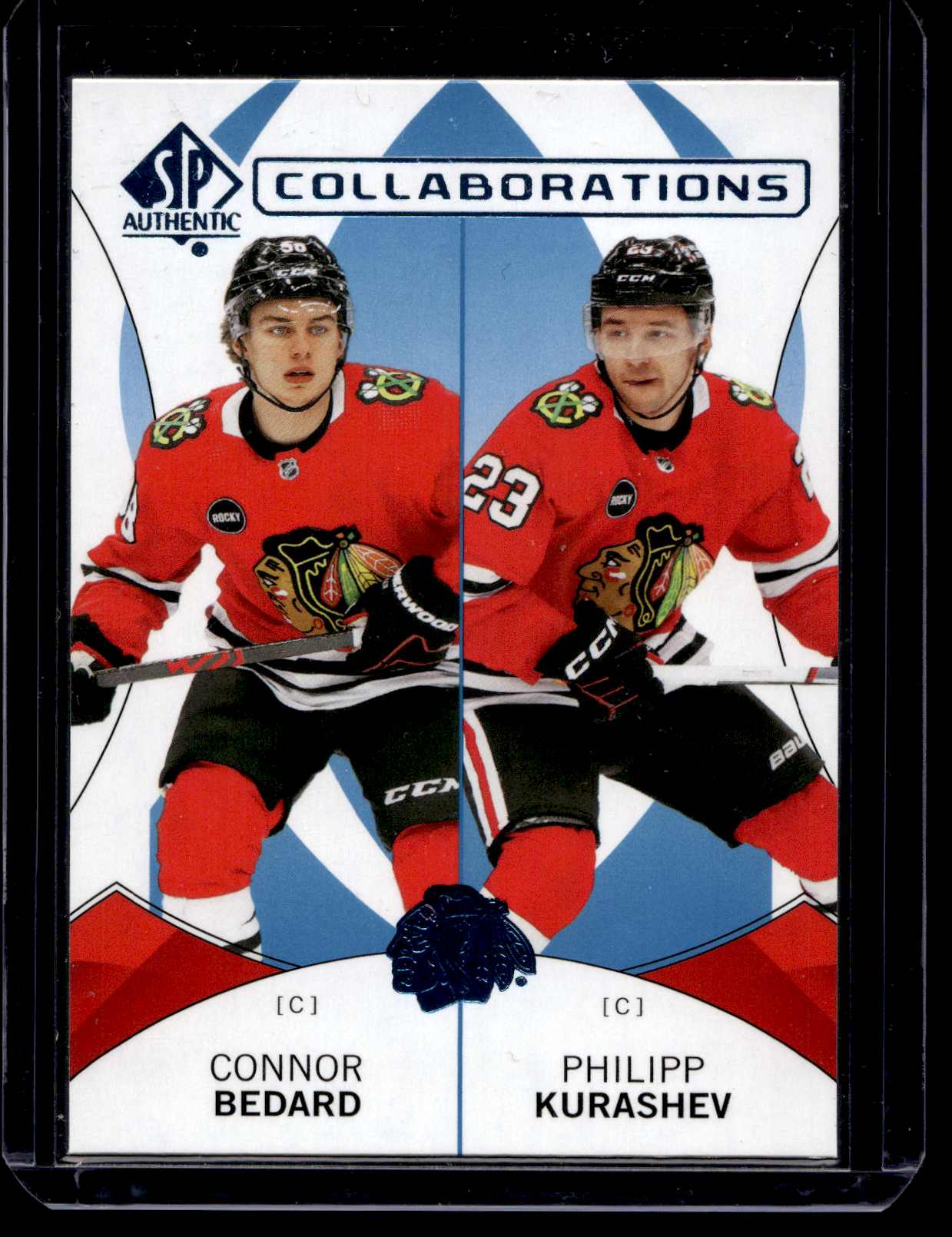 2024-25 Upper Deck SP Authentic - Collaborations - Blue - Connor Bedard / Philipp Kurashev #C-25