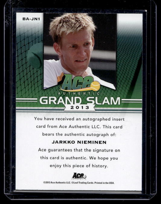2013 Ace Authentic Grand Slam - Jarkko Nieminen #BA-JN1