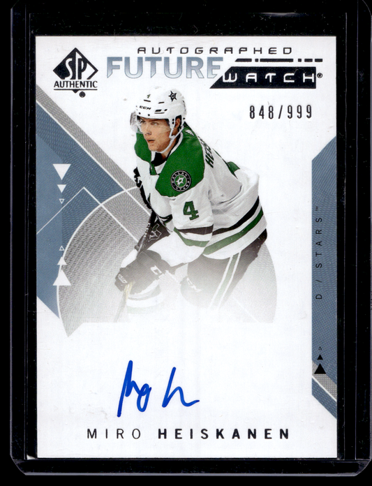 2018-19 Upper Deck SP Authentic Future Watch - Miro Heiskanen #191 /999 RC