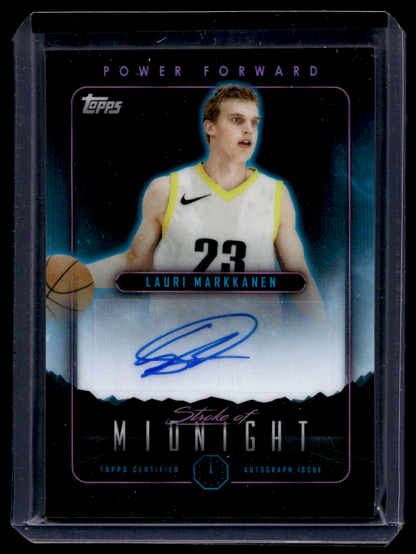 2023-24 Topps Midnight - Stroke of Midnight Autographs - Lauri Markkanen #SMA-LM