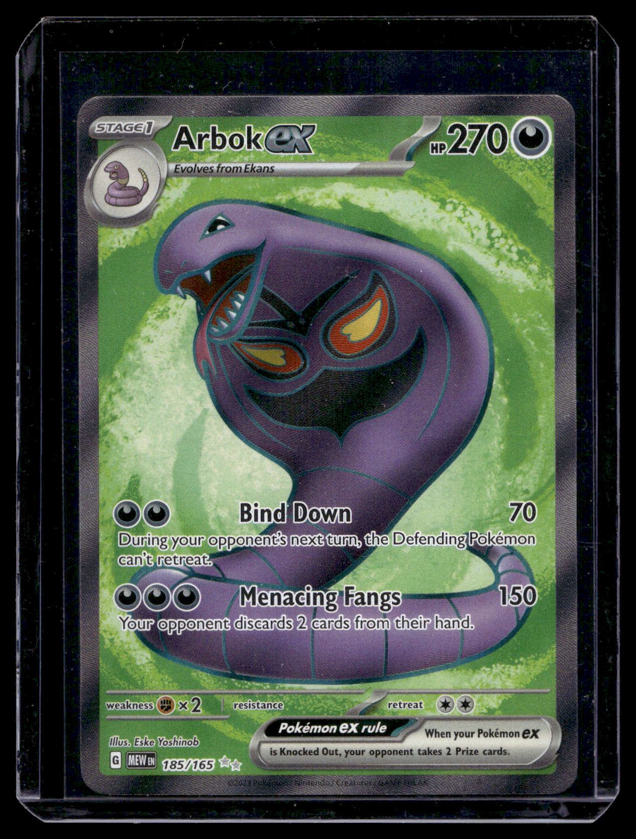 2023 Pokemon - Scarlet & Violet - 151 - Ultra Rare - Arbok #185