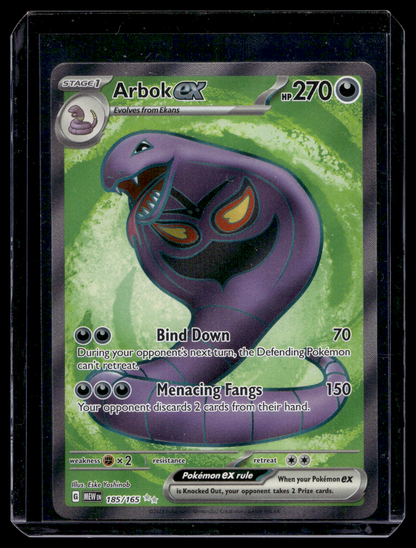 2023 Pokemon - Scarlet & Violet - 151 - Ultra Rare - Arbok #185