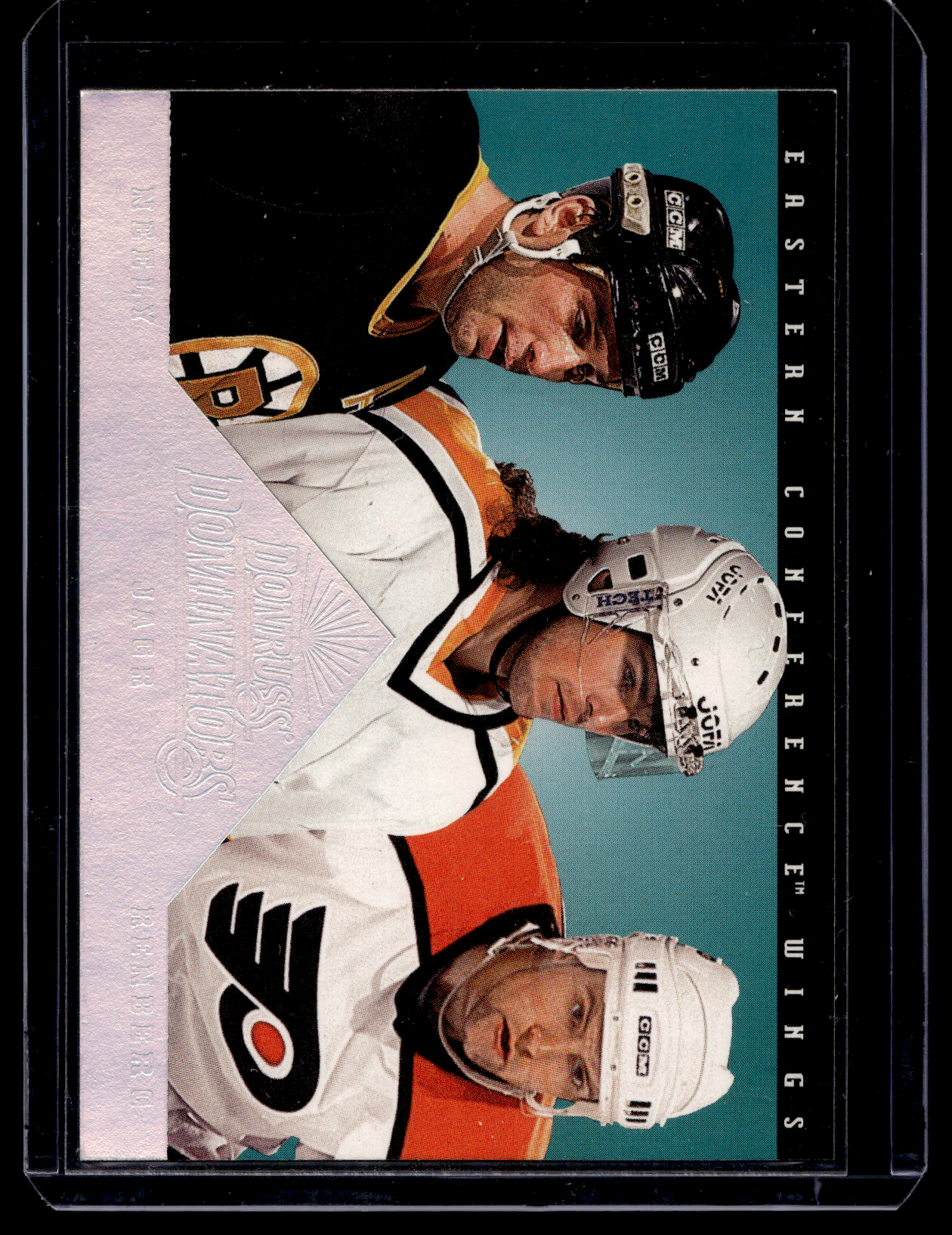 1994-95 Donruss - Dominators - Mikael Renberg / Jaromir Jagr / Cam Neely #4