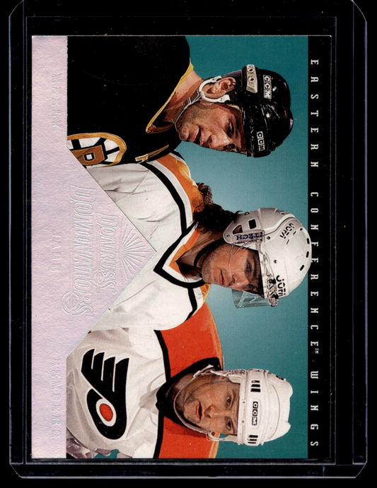1994-95 Donruss - Dominators - Mikael Renberg / Jaromir Jagr / Cam Neely #4