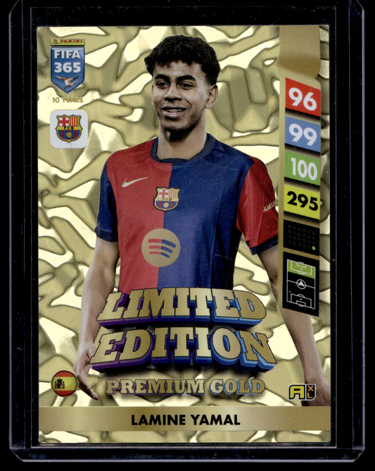 2025 Panini Adrenalyn XL Fifa 365 - Limited Edition Premium Gold - Lamine Yamal