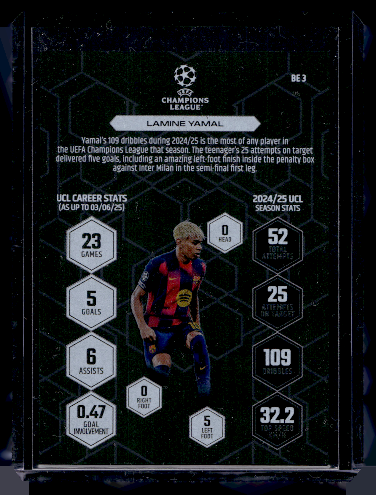 2025-26 Topps Match Attax - Black Edge Edition - Lamine Yamal #BE3